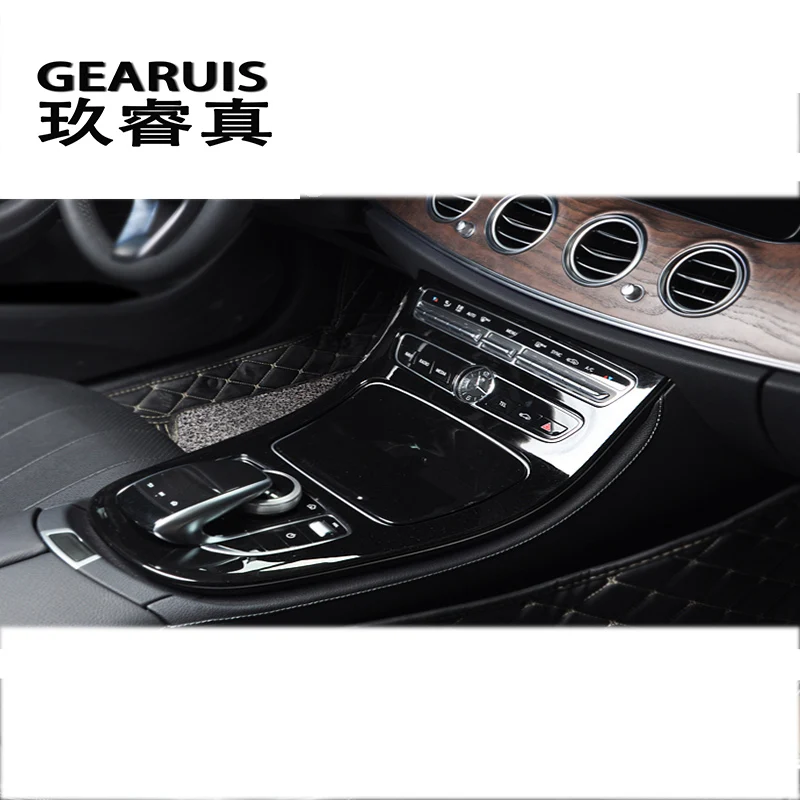 Стайлинг автомобиля панель консоли Обложка рамка отделка углеродное волокно