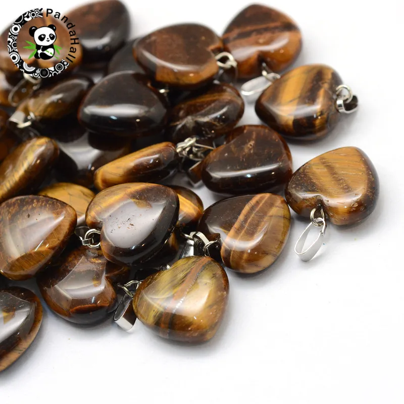 50pcs Natural Stone Heart Pendants with Tone Brass Findings 17~19x15~16x5~6mm Hole: 2x7mm | Украшения и аксессуары