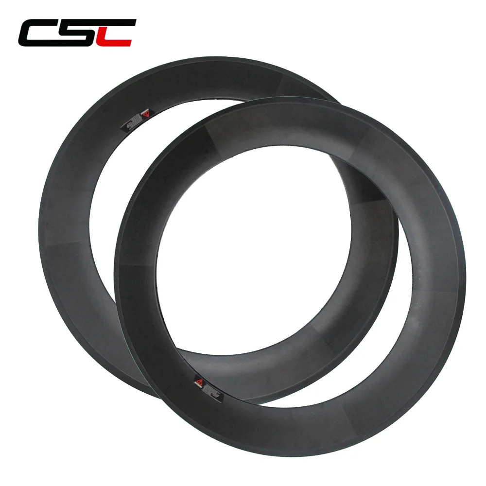 CSC 88mm Depth 23mm Width Carbon Fiber Rim Clincher Type 700C Super Light Road Bike Cycling rimset | Спорт и развлечения
