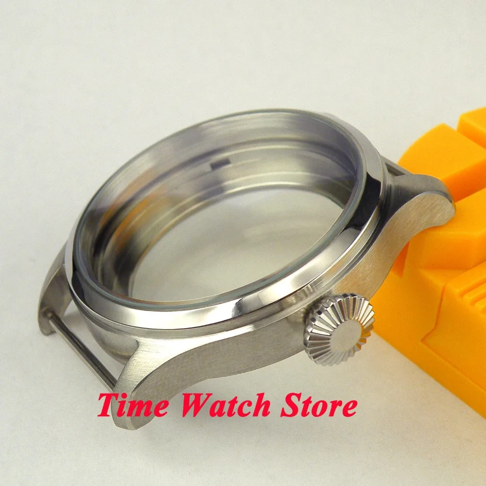 Чехол для часов из нержавеющей стали с матовой закручивающейся головкой 47 мм