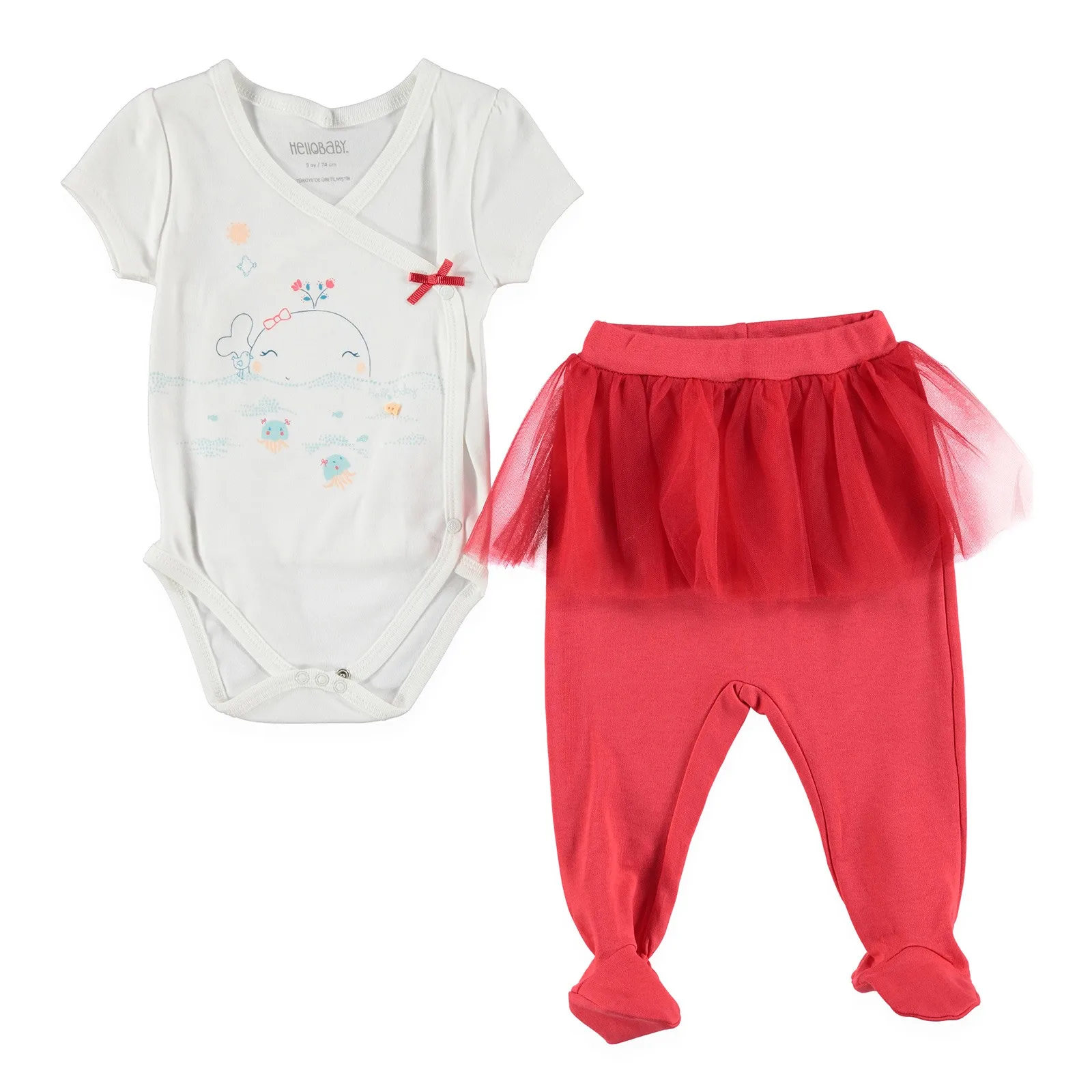 HelloBaby/Детский комбинезон с рисунком маленького Кита| |