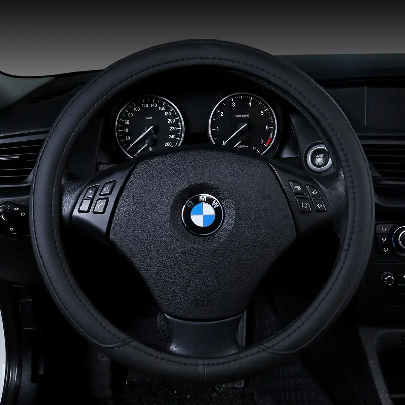 Новинка кожаные чехлы для рулевого колеса высокого качества из микрофибры 38 см/15