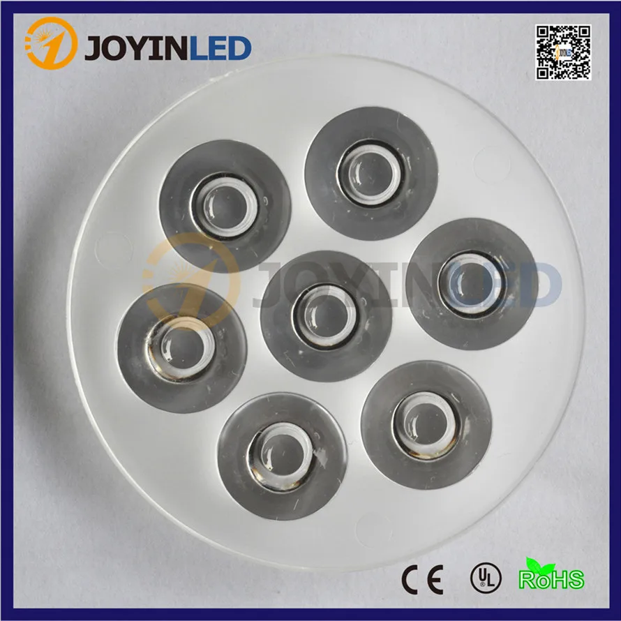 30 45 60 90 120 degree 10pcs high power led 7W Optical Lens 690MM x11MM PMMA Conjoined Twin | Лампы и освещение