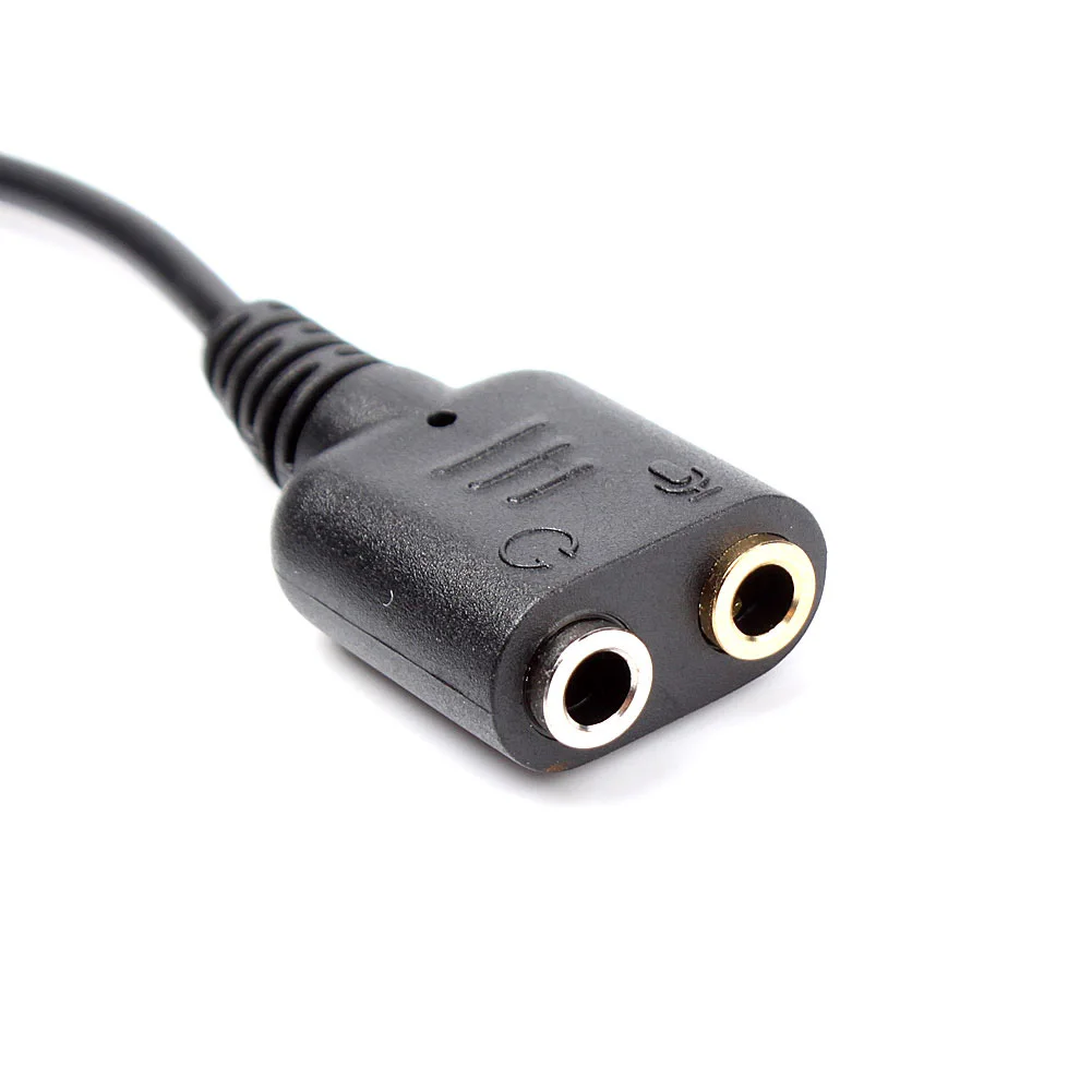 Переходник для наушников с разъемом RJ11 на два кабеля 3 5 мм 20 см #73791|converter adapter|adapter