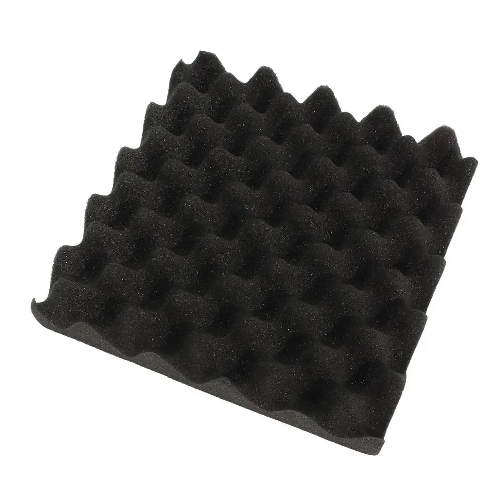 1PC black 1 шт. 25X25X5 см Черный Акустическая звук стоп поглощение Звукоизоляционная пена для KTV аудио номер студийная звукоизоляция - Цвет: 1PC black