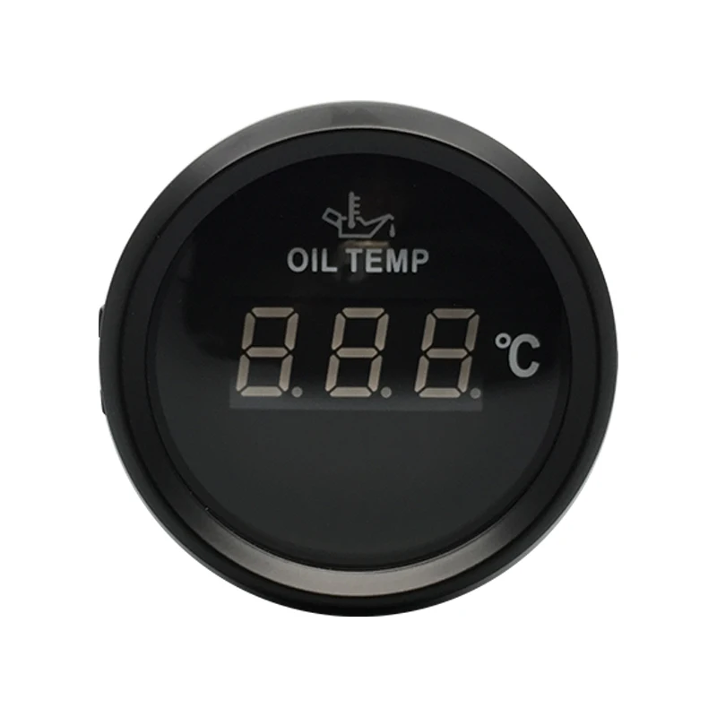 Водонепроницаемый 52 мм Морской авто ЖК цифровой измеритель температуры масла
