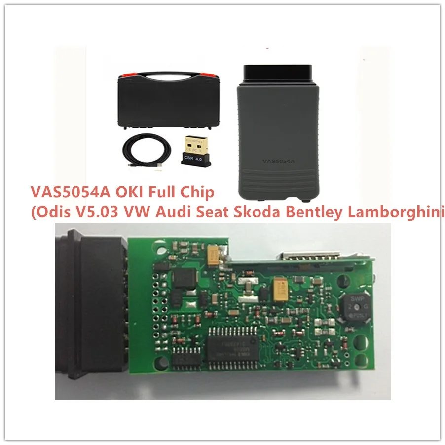 Odis 5.03 OKI Chip VAS5054A Одис 5,03 для VW AUDI SEAT Skoda Bentley Lamborghini VAS 5054A OBD2 диагностический инструмент с Bluetooth 4,0 AMB2300 Oki полный чип - Цвет: Odis 5.03 OKI Chip