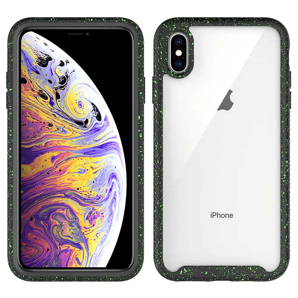 Противоударный гибридный защитный ТПУ бампер Прозрачный чехол для iPhone 11 Pro Max XS MAX XR 11 8 7 6 Plus противоударный силиконовый роскошный чехол для телефона