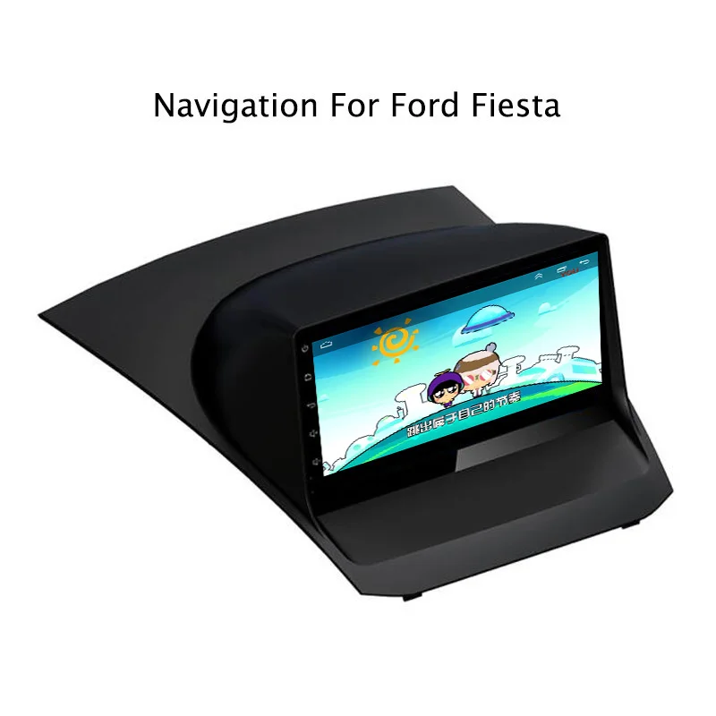 9 &quotчетырехъядерный Автомобильная dvd навигационная система для Ford Fiesta 2009 2017 с