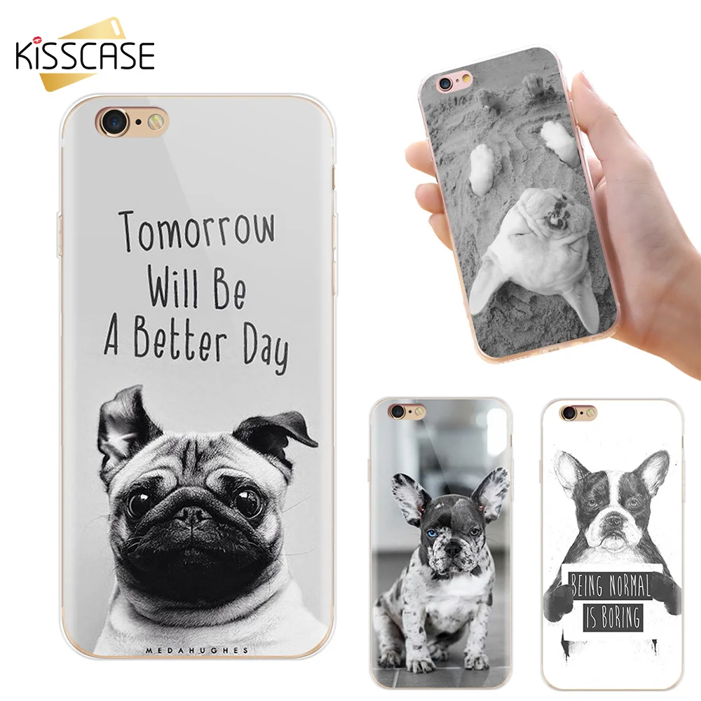 Чехол KISSCASE с забавной собакой для iPhone X 8 7 6 6s Plus чехлы милой хаски телефонов XS Max XR 5S