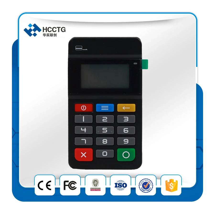 

Ультратонкий мини-POS-терминал для магазина. Терминал кредитной карты NFC мобильный MPOS HTY711