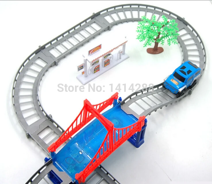 Новый мини электрический грузовик Railcar DIY слот + игрушка детское образование Дети