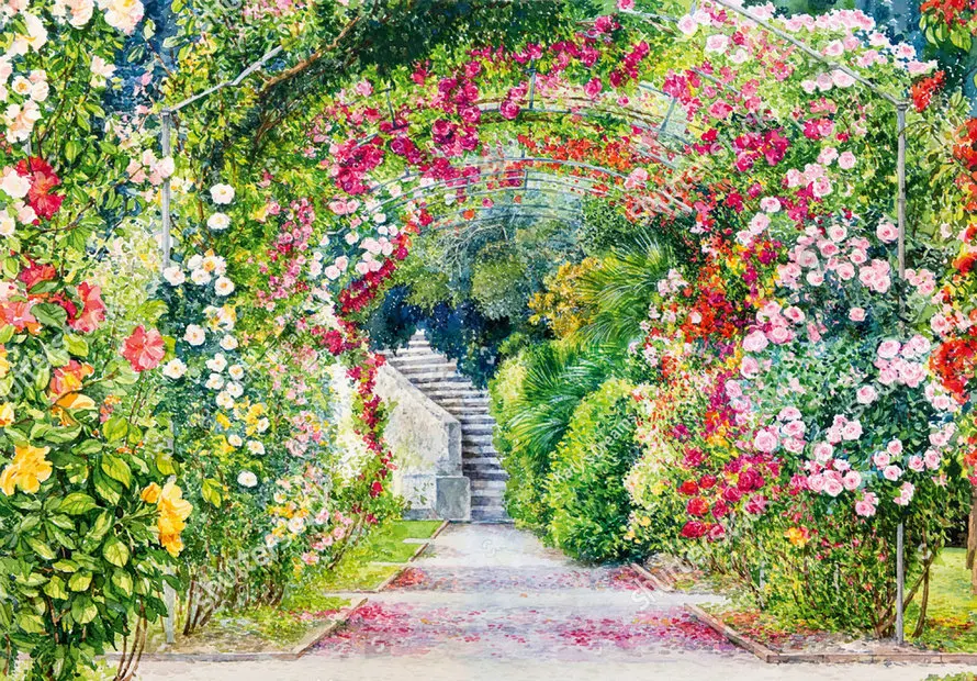 

Фон для фотосъемки с изображением сада цветов из полиэстера или виниловой ткани Высокое качество компьютерная печать на стене