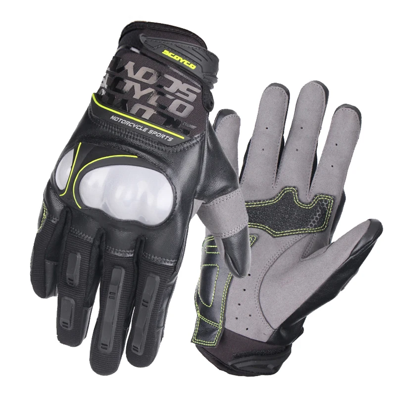 SCOYCO Motorcycle Glove Breathable Motocross Reflective At Night Moto Off Road Racing Guantes Injection Shell Protection MC49 | Автомобили