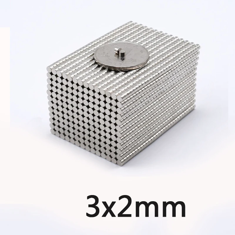300/500/1000/шт. Магнитные материалы неодимовые 3 мм x 2 N35Magnet мини маленький круглый