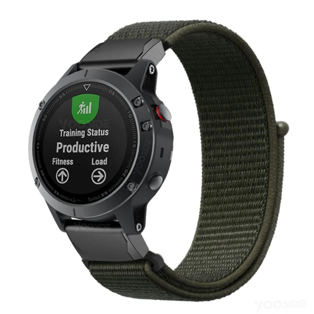 Fenix 6X/Fenix 5X26 мм QuickFit ремешок для часов легкий нейлоновый Петля мягкий спортивный дышащий браслет ремешок для Garmin Fenix 5 Plus