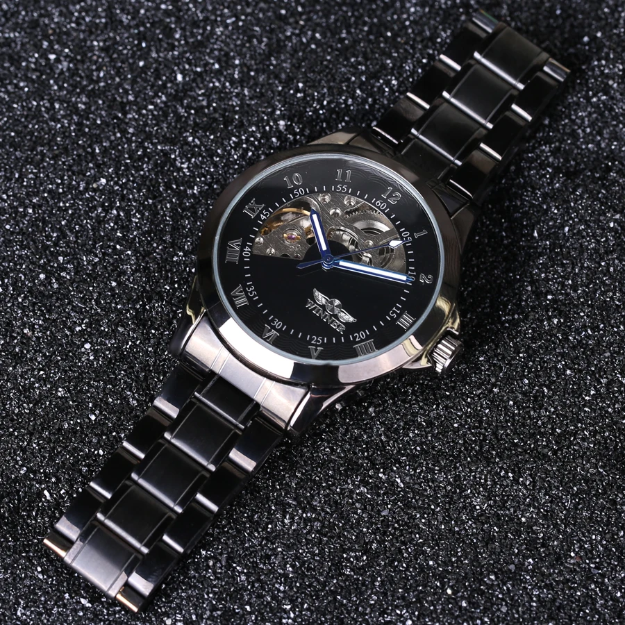 Часы мужские механические автоматические классические в стиле стимпанк |