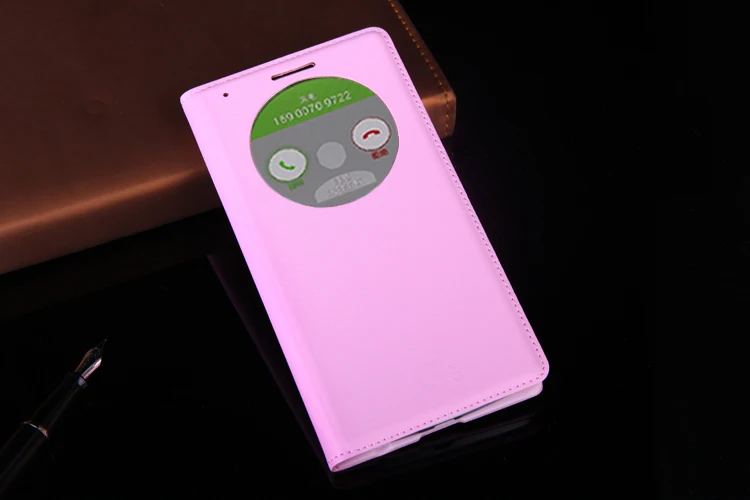 Откидной кожаный чехол для телефона LG G3 LGG3 G 3 D855 D850 D 855 850 D851 умный чехол с окошком для просмотра с кругами и функцией сна быстрый ответ