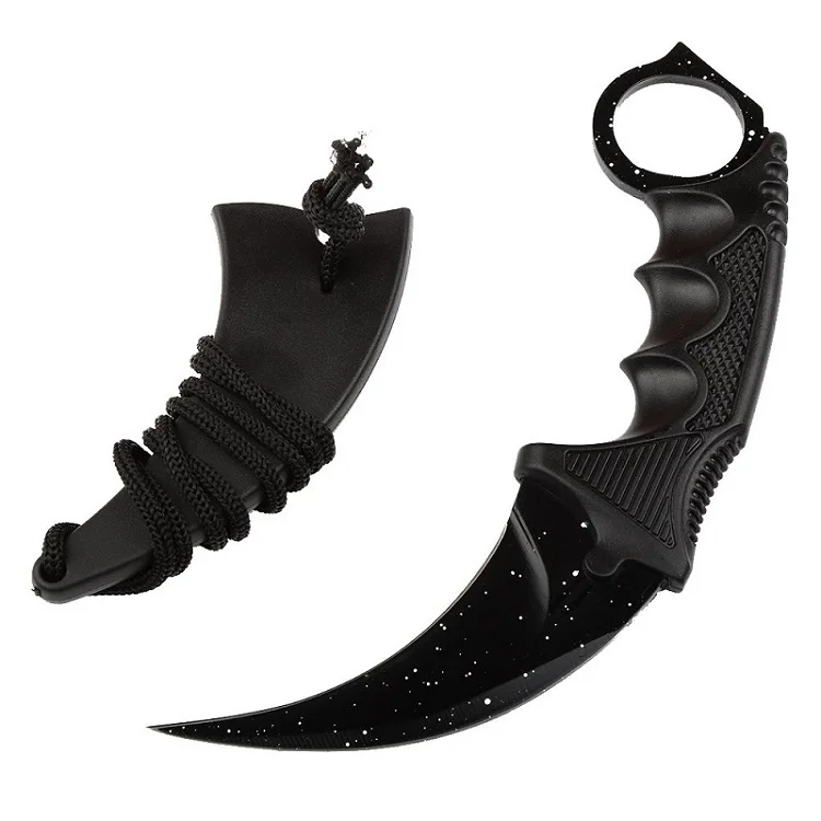 HS инструменты Открытый Karambit ножи охотничьи ножи выживания тактический коготь Карманный Самообороны обидный кемпинг инструмент