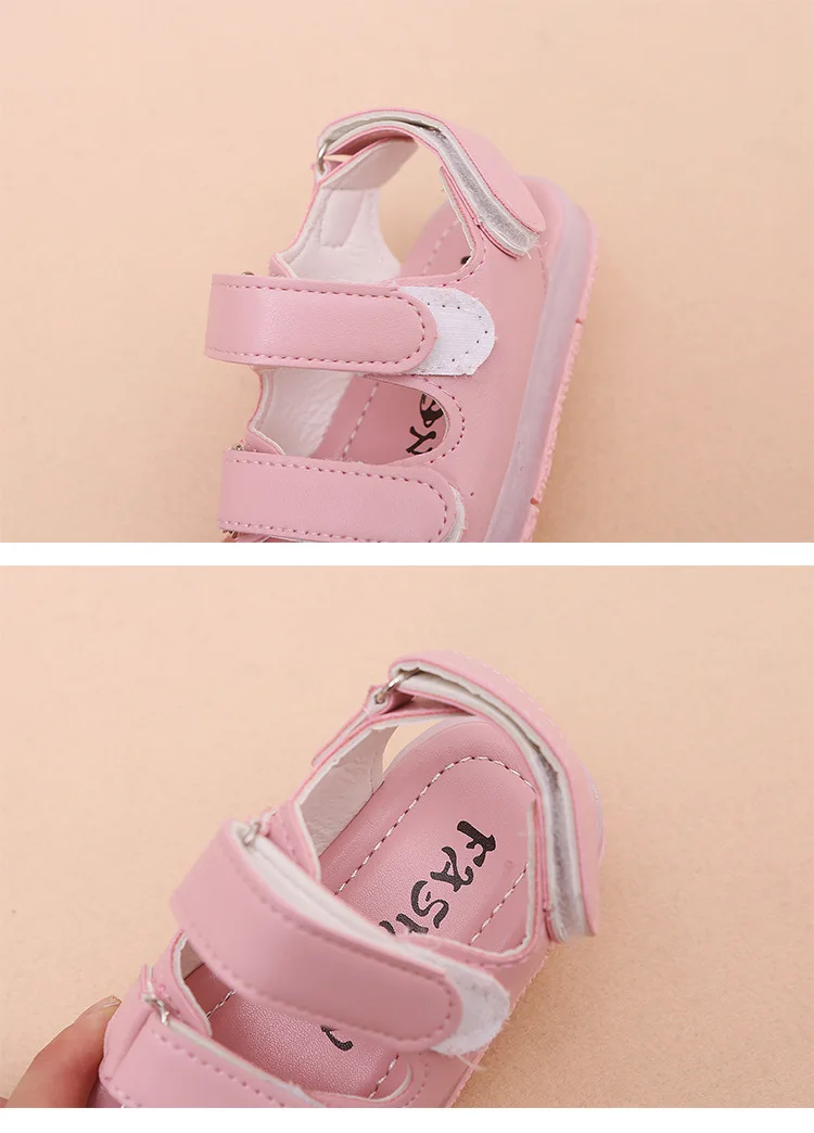 Новые летние детские сандалии с подсветкой модная пляжная обувь спортивная для