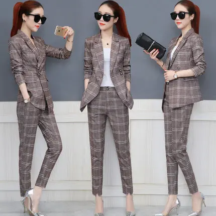 Блейзер Женский однотонный из двух предметов|pant suits|women pant suitsblazer suit |
