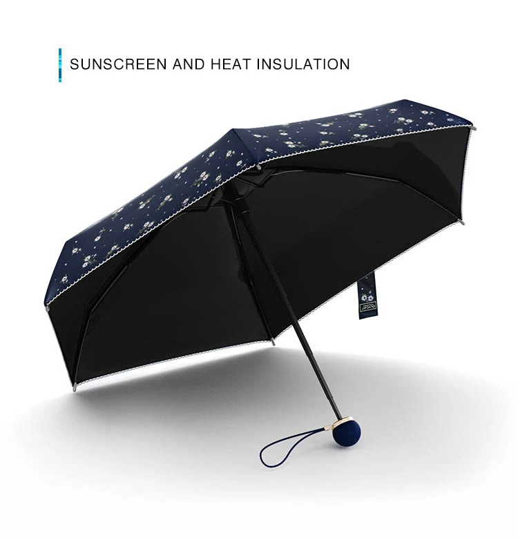 Olycat мини-детский зонтик солнцезащитный крем Anti UV пять складной кружева зонтик дождь Для женщин цветы Мода Зонт 6 K путешествия зонтик