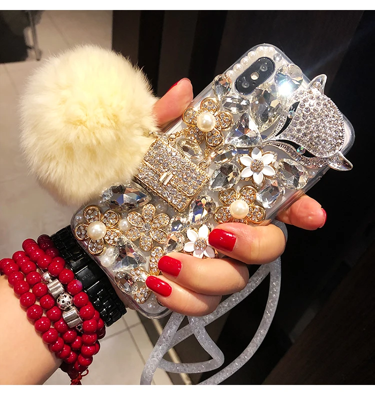 Luxury Diamond Phone Cover Case For Samsung Galaxy Note 9 8 7 5 C10 C9 Pro C7 Soft Back Cases |