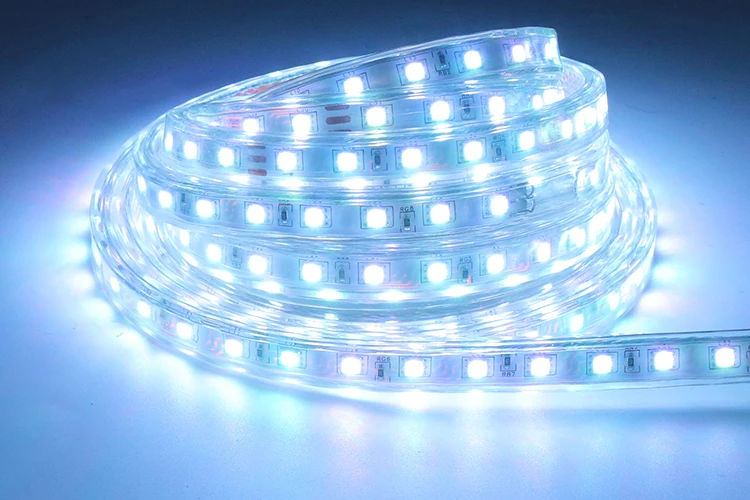 2 пальца сенсорный пульт дистанционного управления RGB Светодиодные ленты 220 V 220 Вт водостойкый led Светодиодные ленты светильник 60 светодиодный s/m 5050 лента СВЕТОДИОДНЫЙ прокладка полоса лента IL