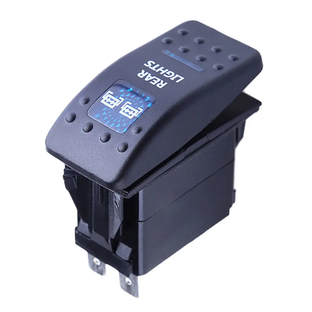 HOT Waterproof 12V 20A Bar ARB 5P Push Rocker Toggle Switch Blue LED Light Car Sales | Автомобили и мотоциклы