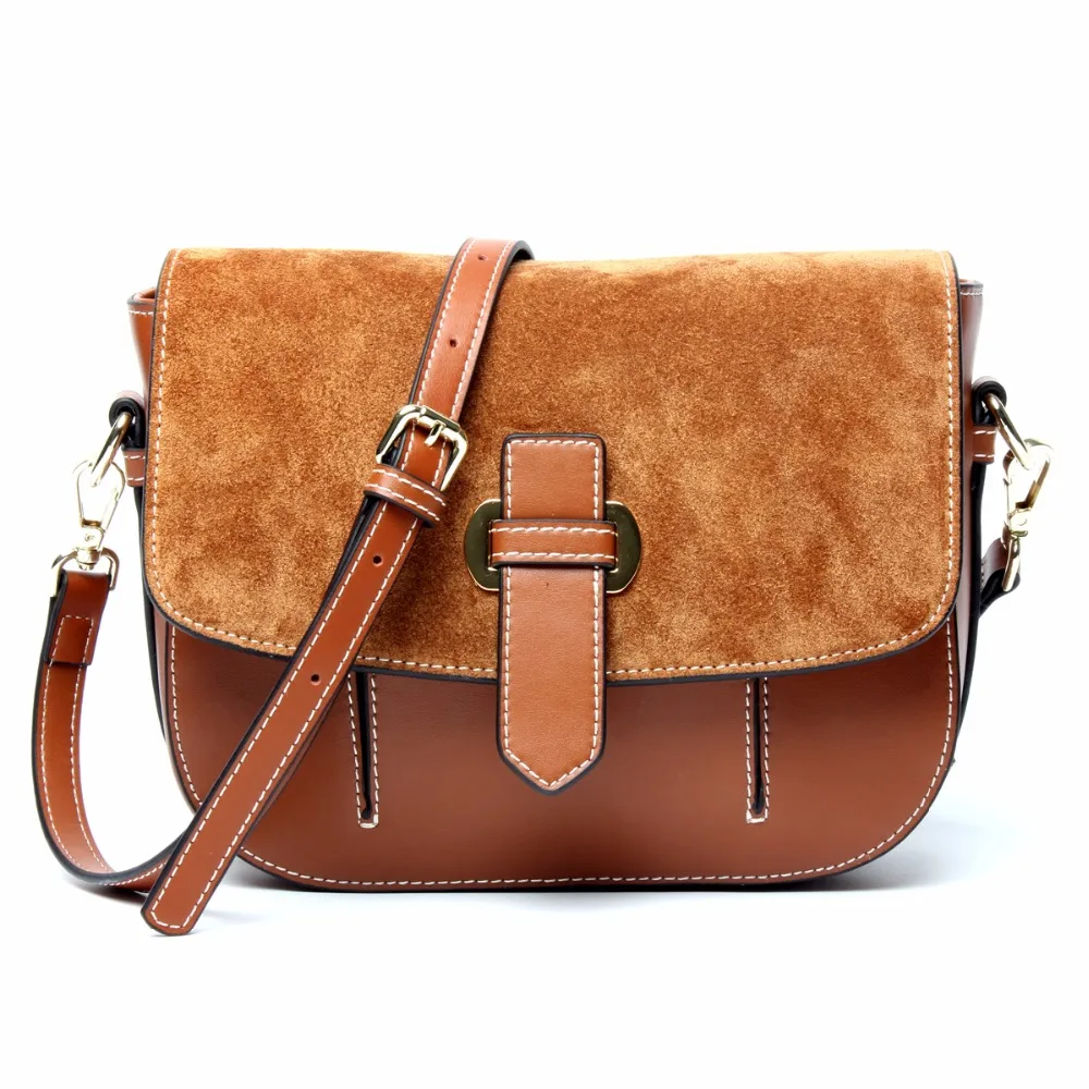 2018 новая матовая кожа сшивание седельная сумка европейский и американский стиль