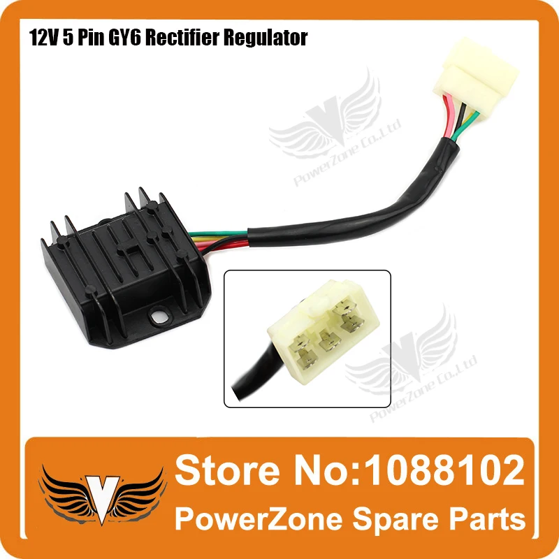 Катушка зажигания + блок CDI 5-контактный выпрямитель электромагнитное реле GY6 50cc