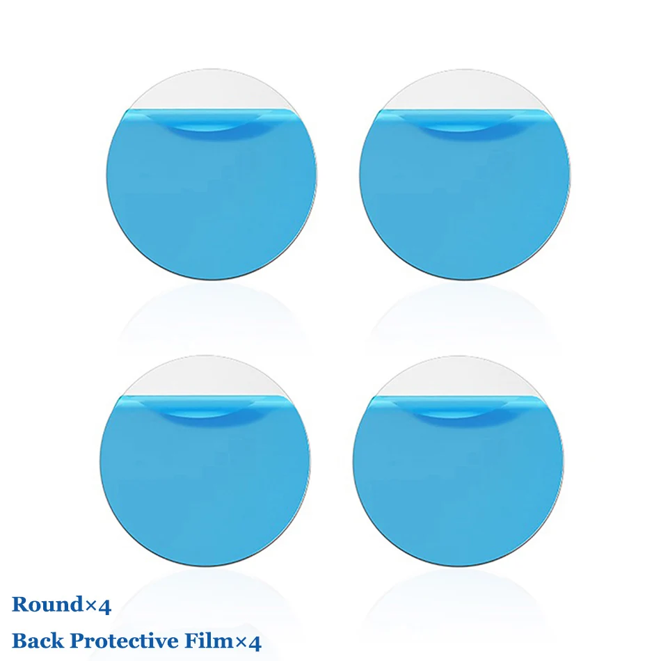 4Pcs Round Blue Металлическая пластина для магнит мобильный сотовый телефон запасные части для замены держателя клейкую ленту 3м магнитный металлический лист в автомобильное крепление подставка для смартфона - Цвет: 4Pcs Round Blue