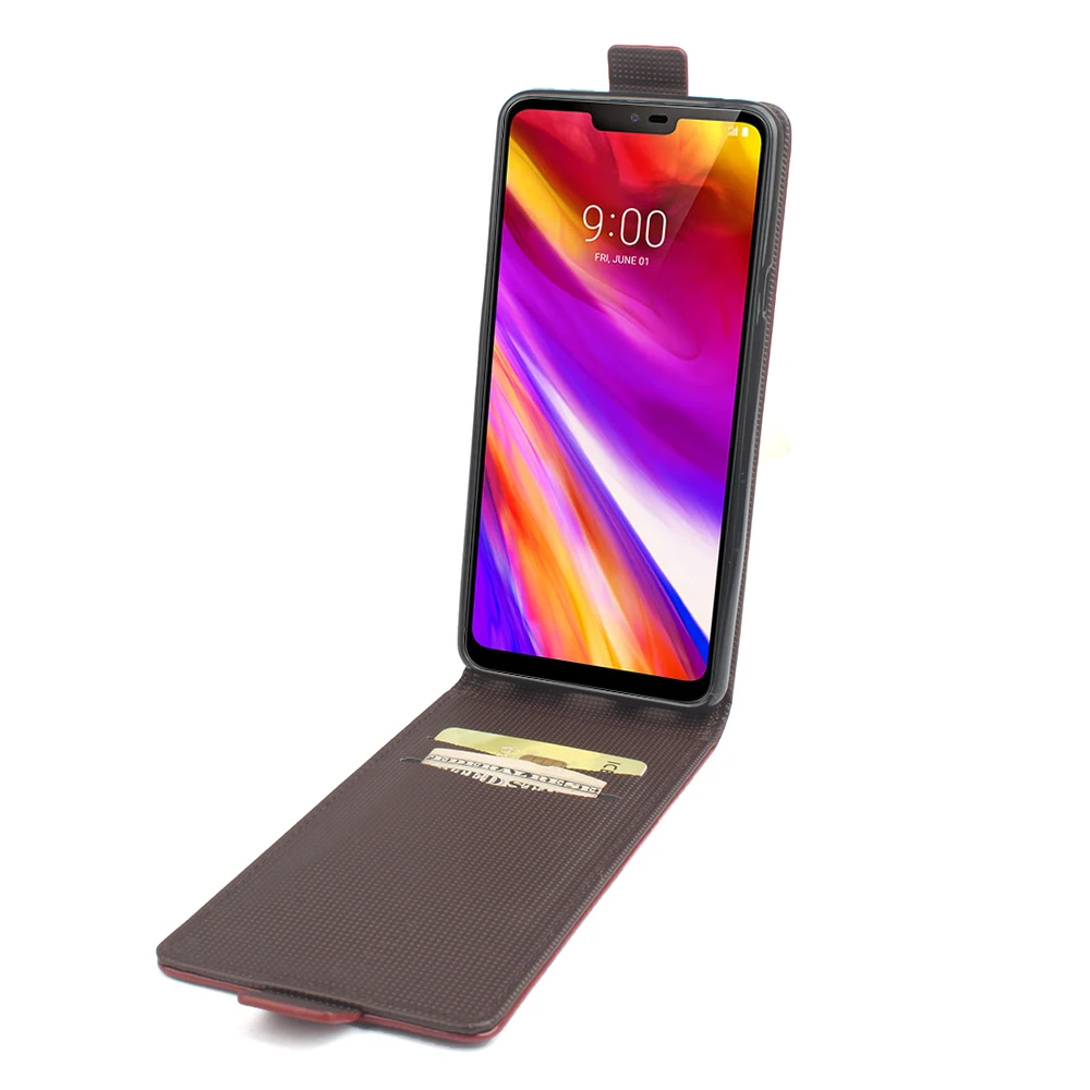 Имитация оригинальный кожаный чехол для LG G7 Флип Shell Обложка Мода Роскошные