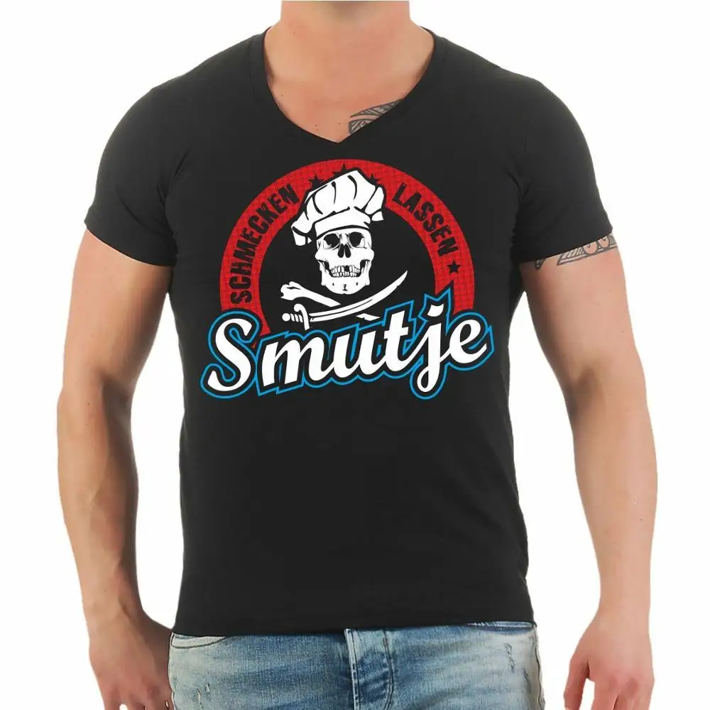 Мужская футболка Smutje-Taste The Cook Kitchen Hobby Gift birthday Классическая Приталенная с коротким