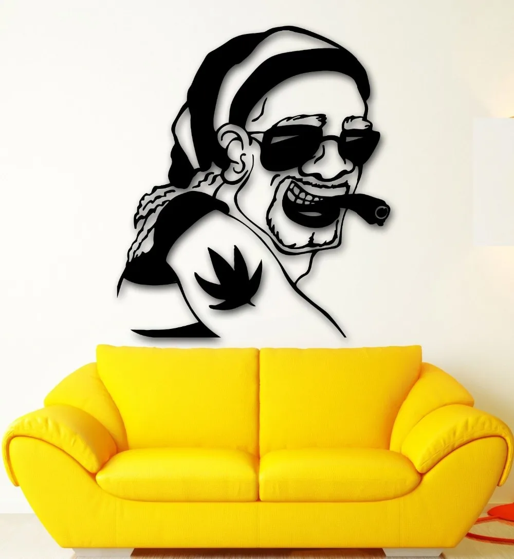 Наклейка на стену виниловая наклейка растафарян рэгги Боб Марли|decal decor removable wall
