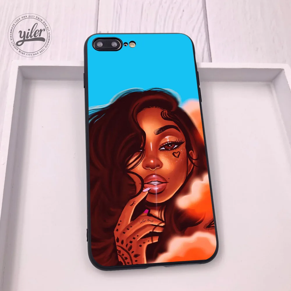 Модный черный чехол для девочек iPhone 11 Pro XS Max, чехол для телефона, чехол для iPhone XS XR 6 7 8 Plus чехол для iPhone 5 5S SE 6S - Цвет: 11
