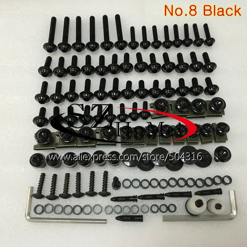 Болты обтекаемой формы Полный Комплект болтов для HONDA VTR1000 00 01 02 03 04 05 06 RC51 SP1 SP2 VTR 1000 2000 2006 лобового стекла автомобиля болтов винтов гаек