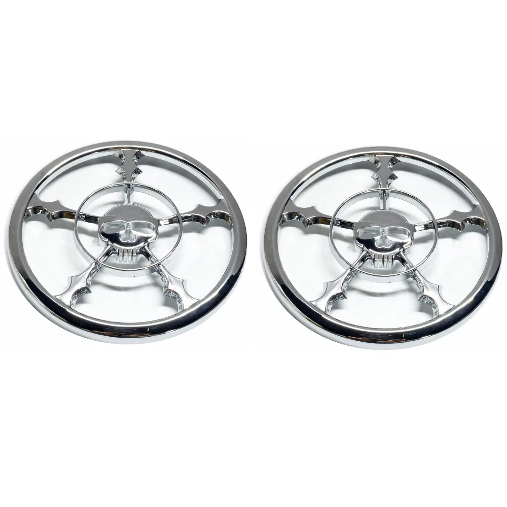 Мотоцикл 4-1/" динамик Череп Паук крышка грили паук для Harley Davidson Touring/Electra Glides/Street Glides/Trikes