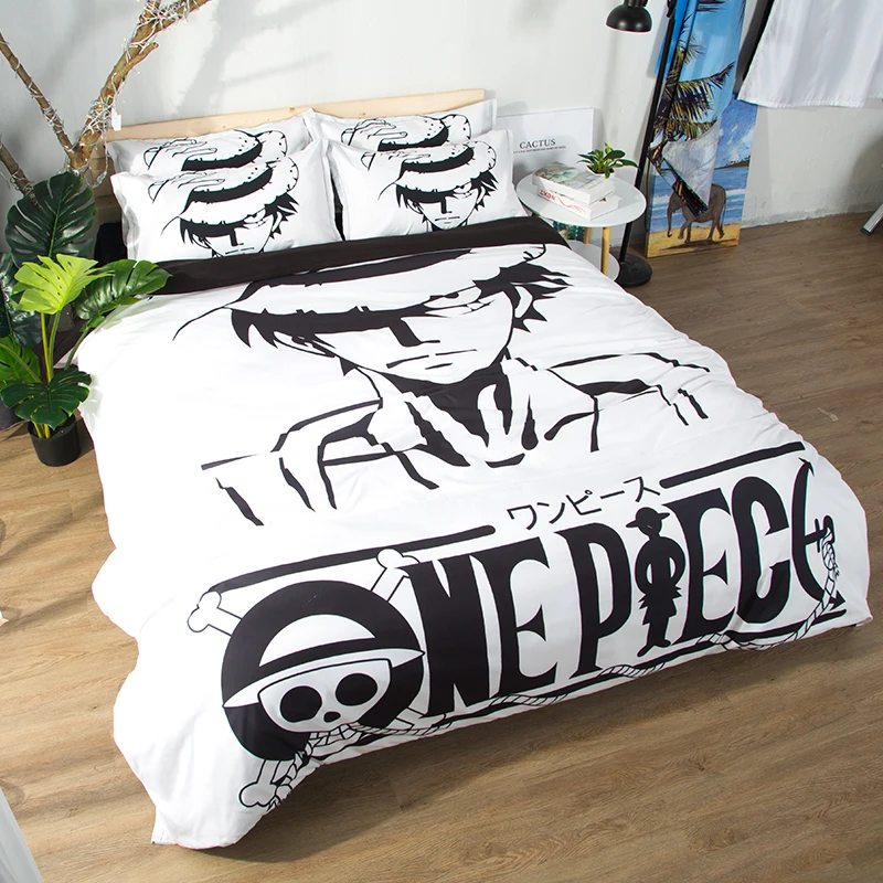 Аниме One Piece детские наборы постельных принадлежностей близнец полный королева