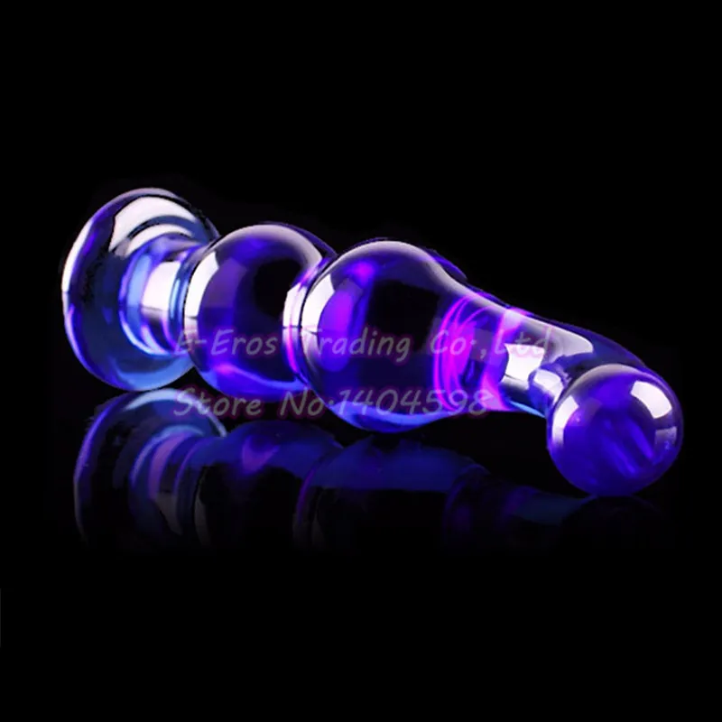 ORISSI Blue Crystal Glass Anal Butt Plug Simulation Penis Sex Toy Adult Products for Women Dildo Male Masturbator | Красота и