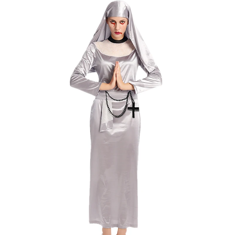 2017 новые женские монахиня Хэллоуин костюм для женщин Арабский Одежда пикантные