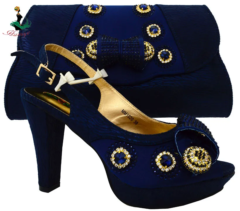 Камни Партия обуви и сумки установить африканская партия набор обувь