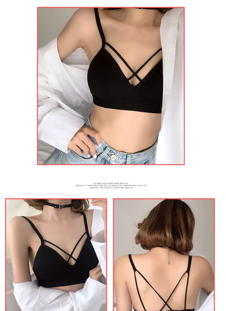 Дропшиппинг sexy bra цельный бюстгальтер без косточек Открытые бюстгальтеры для женщин однотонное бесшовное нижнее белье дышащие мягкие женские бюстгальтеры push up bras бра лифчик бюстгалтер бралетт