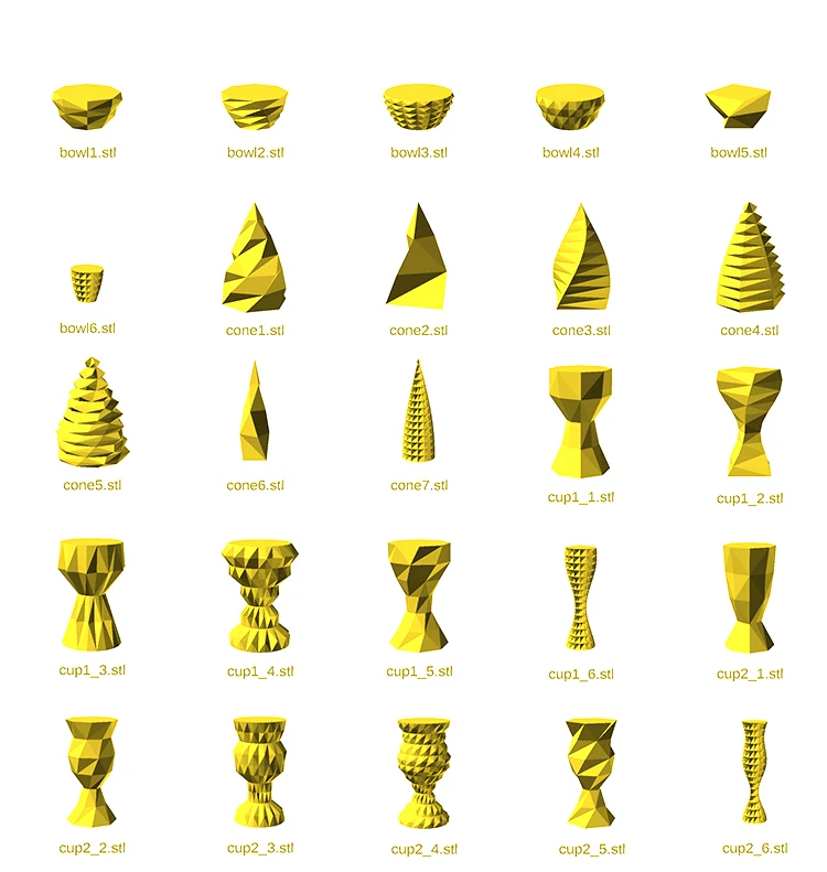 

50 шт., формат STL, ваза, 3D модель для печати