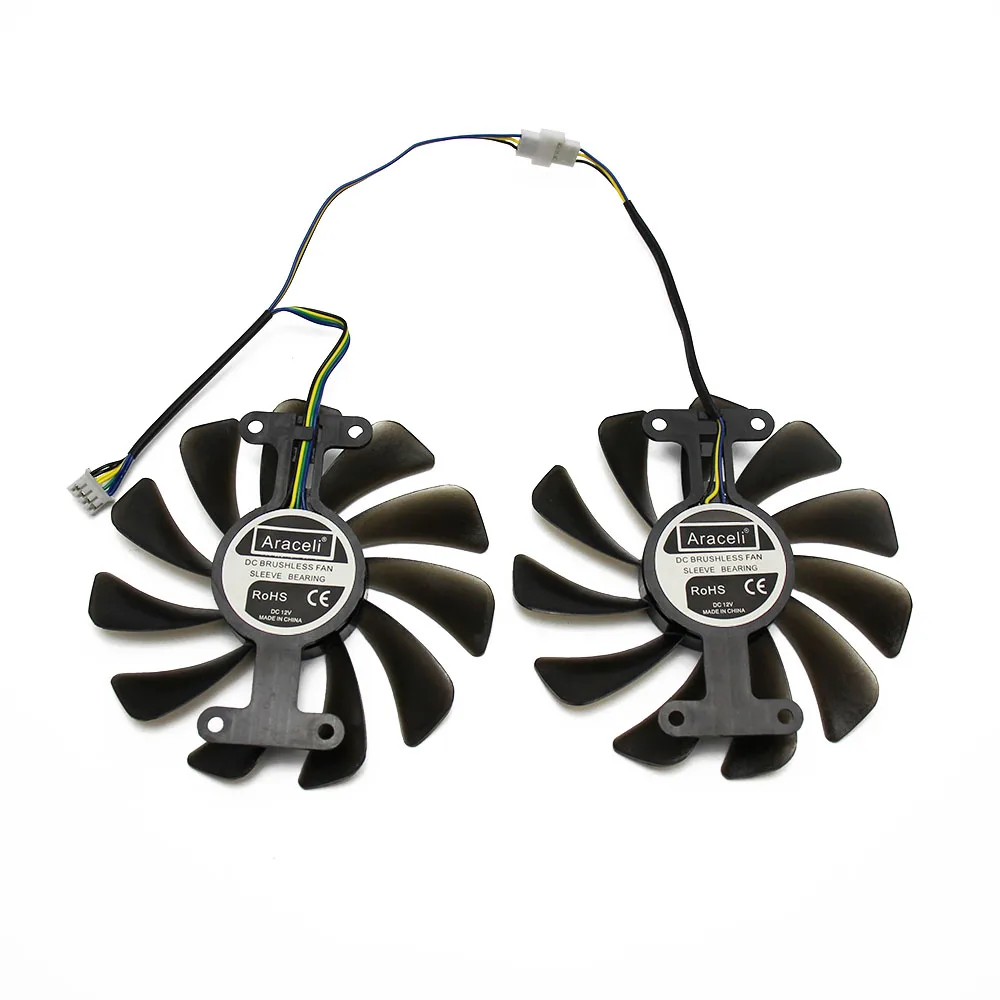 2 шт./компл. 95 мм GTX 1070/1070Ti GPU VGA кулер вентилятор для KFA2 GALAX GeForce GTX1070 1070 Ti AMP Core