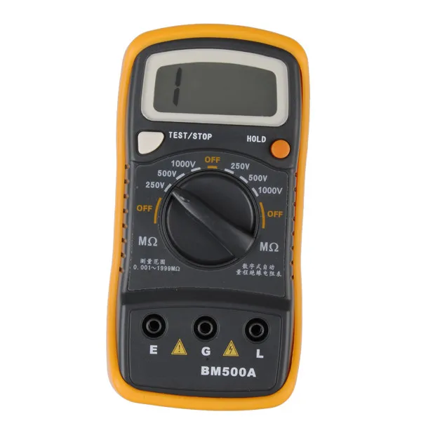 BM500A 1000V 1999M Цифровой тестер сопротивления изоляции Megohmmeter Megger мультиметр с