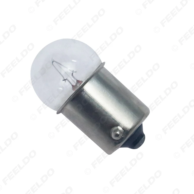 FEELDO 10 шт. G18 24V5W BA15S 1156 прозрачная стеклянная лампа галогенная указателя поворота