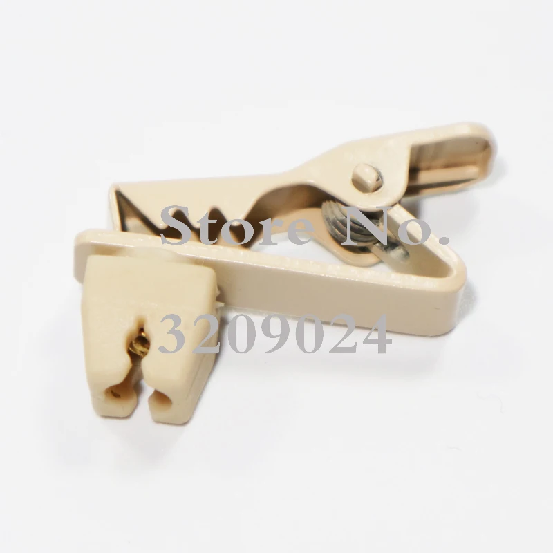 Бежевый зажим для галстука на лацкане микрофон Lavalier 3 5 мм разъем стерео винтовой