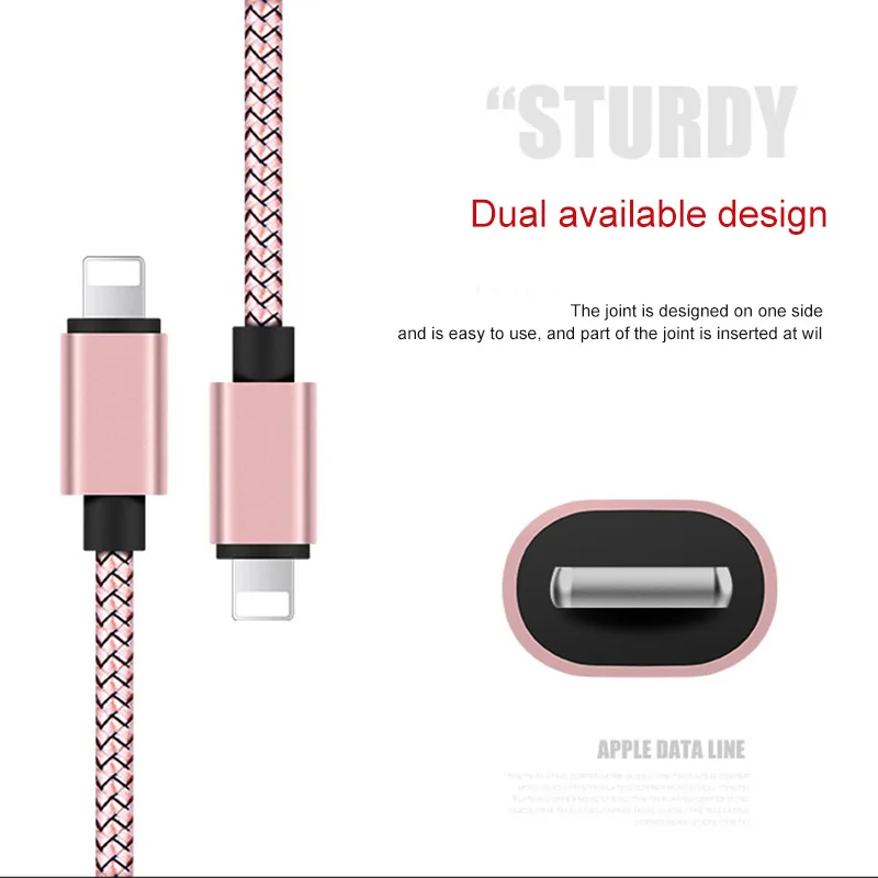 20 см 1m 2m 3M USB кабель для передачи данных зарядного устройства iPhone 6s 6 7 8 плюс размер