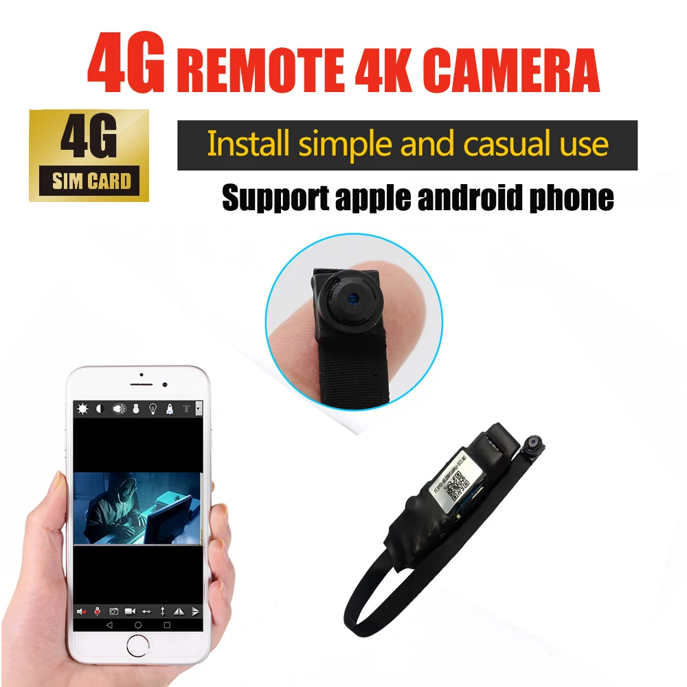 Smarcent S58a 4G мини камера с дистанционным управлением 4K HD 1080P беспроводная для
